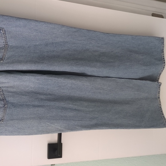 Zara Light Blue Flare Women's Jumpsuit XXL Back To School Gorpcore Streetwear - Picture 10 of 11